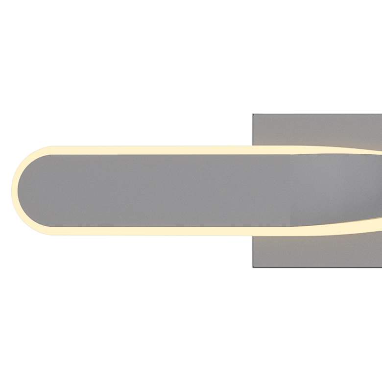 Image 3 Twist 23 3/4" Wide Satin Nickel LED Vanity Bath Light more views