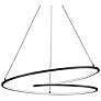 1_Twist 32" Wide Black LED Pendant Light