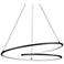 Twist 32" Wide Black LED Pendant Light