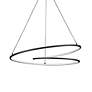 2_Twist 32" Wide Black LED Pendant Light more views