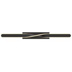 Twist 35 3/4" Wide Black LED ADA Vanity Bath Light