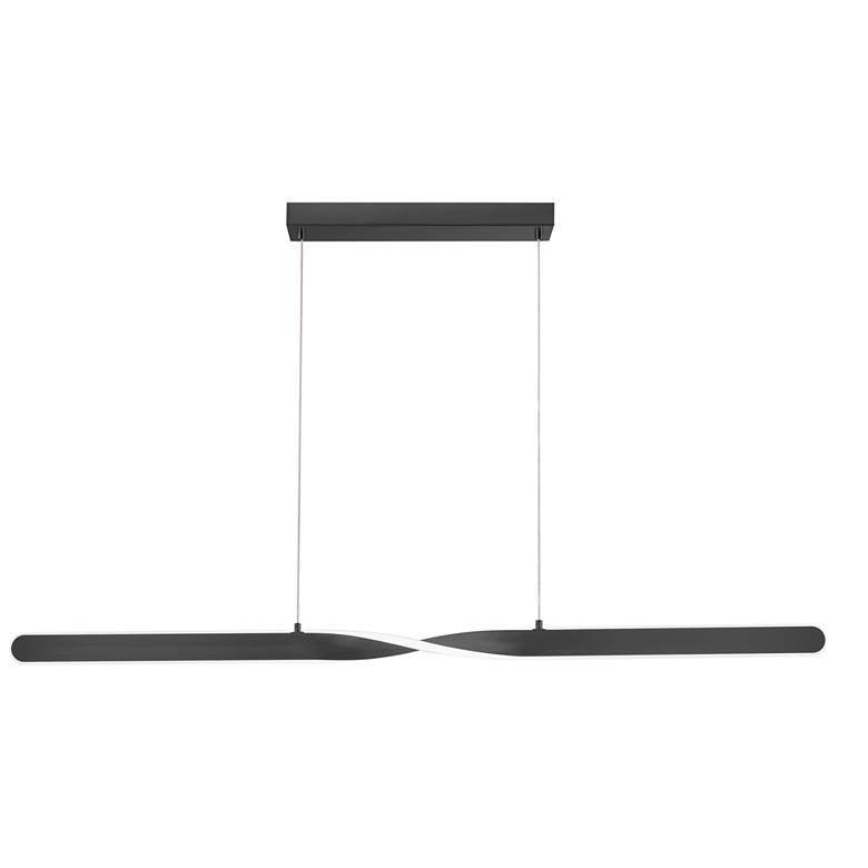 Image 1 Twist 47 1/2" Wide Black LED Pendant Light