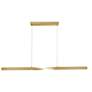 2_Twist 48" LED Pendant - Satin Brass