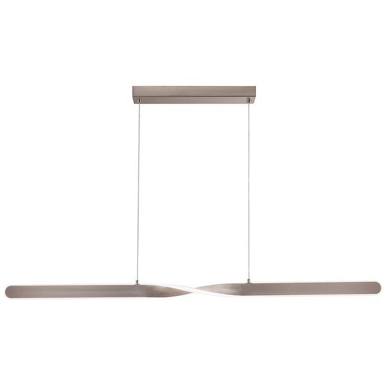 Image 2 Twist 48 inch LED Pendant - Satin Nickel