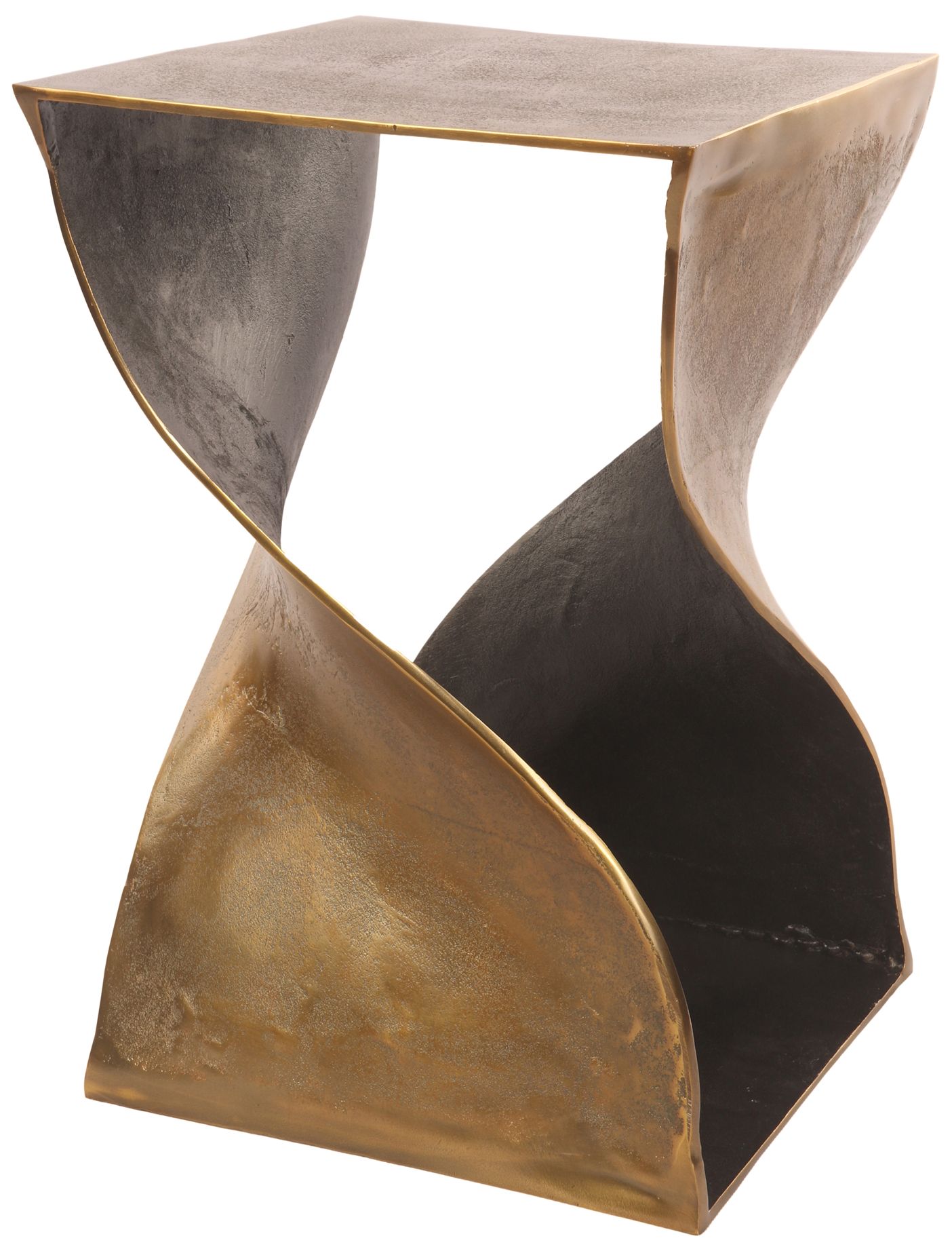 Image 2 Twist Accent Table Brass more views