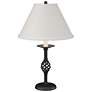 Twist Basket 25.5" High Black Table Lamp With Natural Anna Shade