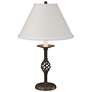 Twist Basket 25.5" High Bronze Table Lamp With Natural Anna Shade