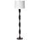 Twist Floor Lamp with White Drum Lamps Shade