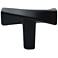 Twist Matte Black Metal 1 3/4" Wide Cabinet T-Knob