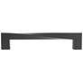 Twist Matte Black Metal 12 3/4" Wide Appliance Pull