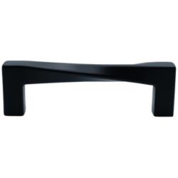 Twist Matte Black Metal 4 1/4" Wide Cabinet Pull