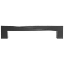 Twist Matte Black Metal 5 1/2" Wide Cabinet Pull