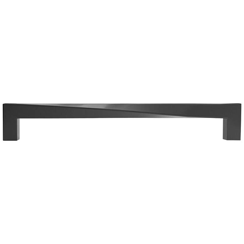 Image 1 Twist Matte Black Metal 8 1/2" Wide Cabinet Pull