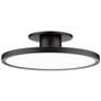 Thumbnail1 of Twist-N-Lite 2.88"H x 11"W 1-Light Semi-Flush Mount in Black