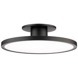 Twist-N-Lite 2.88"H x 11"W 1-Light Semi-Flush Mount in Black
