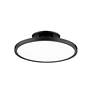 Thumbnail2 of Twist-N-Lite 2.88"H x 11"W 1-Light Semi-Flush Mount in Black more views