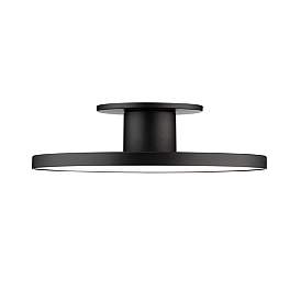 Image3 of Twist-N-Lite 2.88"H x 11"W 1-Light Semi-Flush Mount in Black more views
