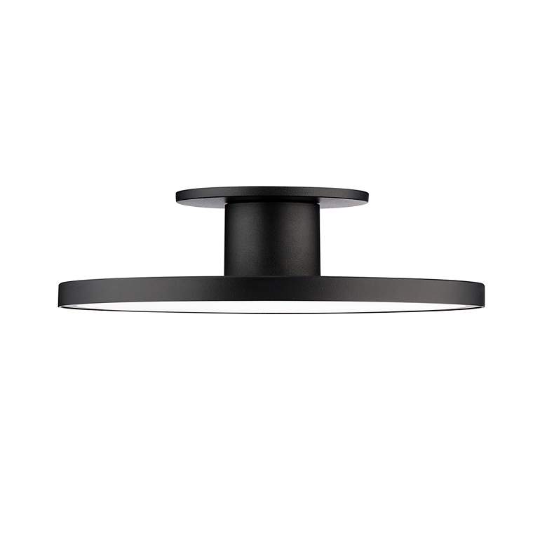 Image 3 Twist-N-Lite 2.88"H x 11"W 1-Light Semi-Flush Mount in Black more views