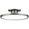 Twist-N-Lite 2.88"H x 11"W 1-Light Semi-Flush Mount in Brushed Nickel