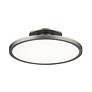 2_Twist-N-Lite 2.88"H x 11"W 1-Light Semi-Flush Mount in Brushed Nickel more views