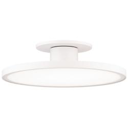 Twist-N-Lite 2.88"H x 11"W 1-Light Semi-Flush Mount in White