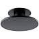 Twist-N-Lite 2.88"H x 8"W 1-Light Semi-Flush Mount in Black