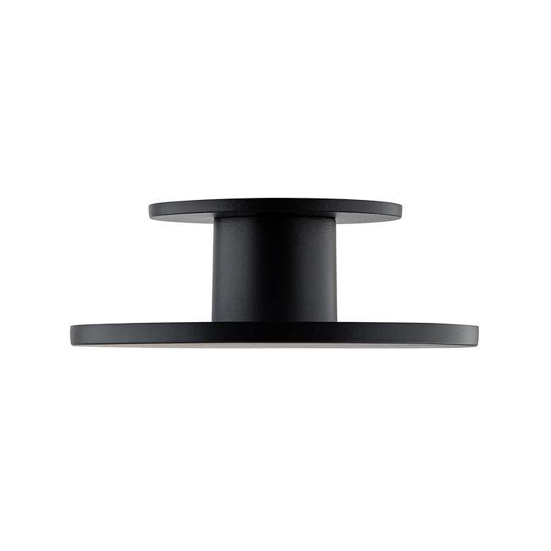Image 3 Twist-N-Lite 2.88"H x 8"W 1-Light Semi-Flush Mount in Black more views