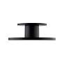 3_Twist-N-Lite 2.88"H x 8"W 1-Light Semi-Flush Mount in Black more views