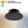 5_Twist-N-Lite 2.88"H x 8"W 1-Light Semi-Flush Mount in Black more views