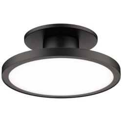 Twist-N-Lite 2.88"H x 8"W 1-Light Semi-Flush Mount in Black