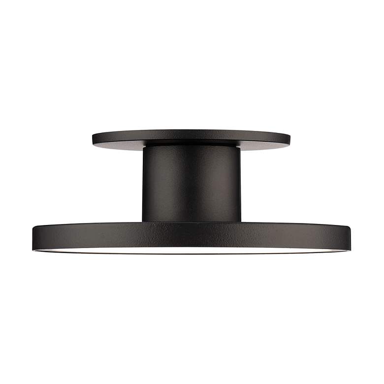 Image 3 Twist-N-Lite 2.88"H x 8"W 1-Light Semi-Flush Mount in Black more views
