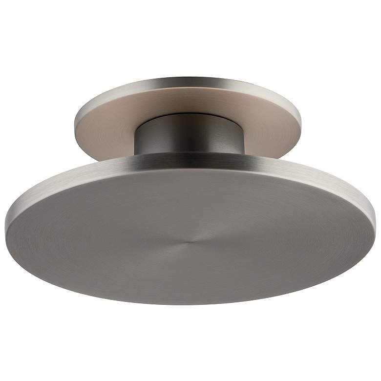 Image 1 Twist-N-Lite 2.88"H x 8"W 1-Light Semi-Flush Mount in Brushed Nickel