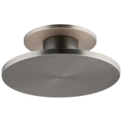 Twist-N-Lite 2.88"H x 8"W 1-Light Semi-Flush Mount in Brushed Nickel