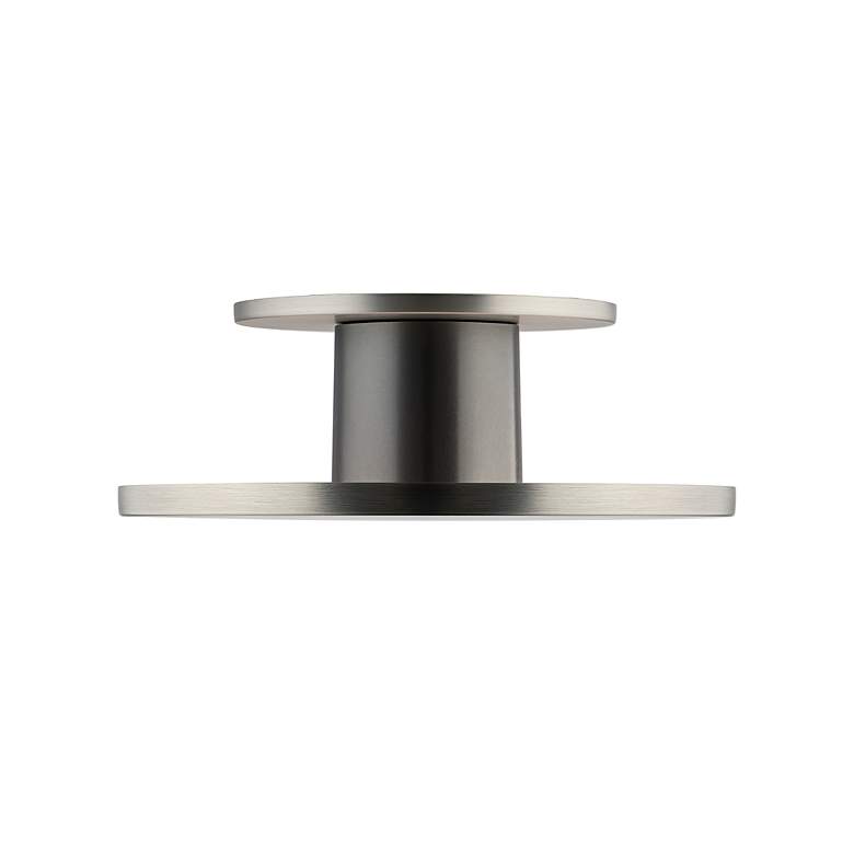Image 3 Twist-N-Lite 2.88"H x 8"W 1-Light Semi-Flush Mount in Brushed Nickel more views