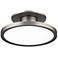 Twist-N-Lite 2.88"H x 8"W 1-Light Semi-Flush Mount in Brushed Nickel