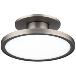 Twist-N-Lite 2.88"H x 8"W 1-Light Semi-Flush Mount in Brushed Nickel