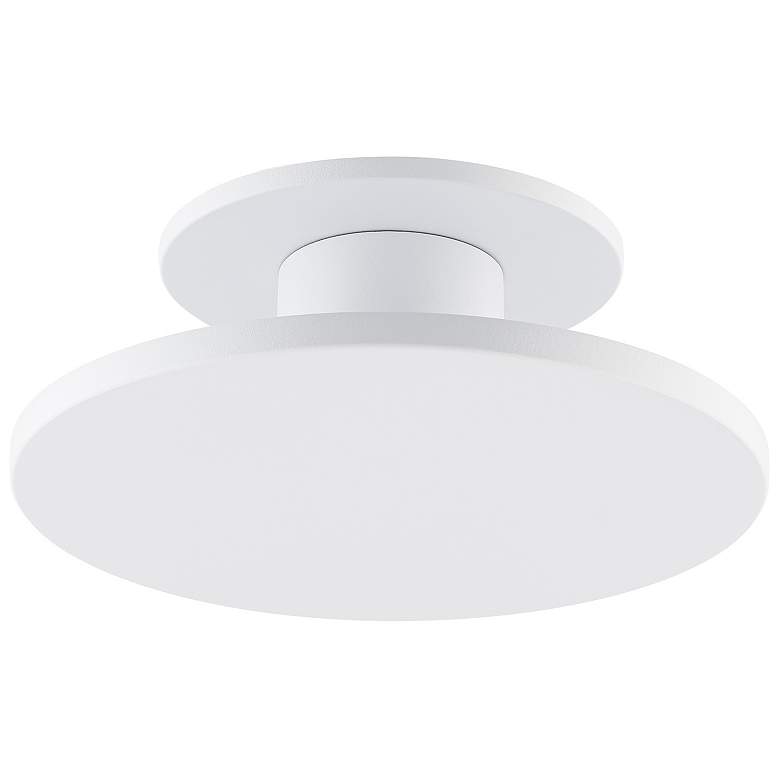 Image 1 Twist-N-Lite 2.88"H x 8"W 1-Light Semi-Flush Mount in White