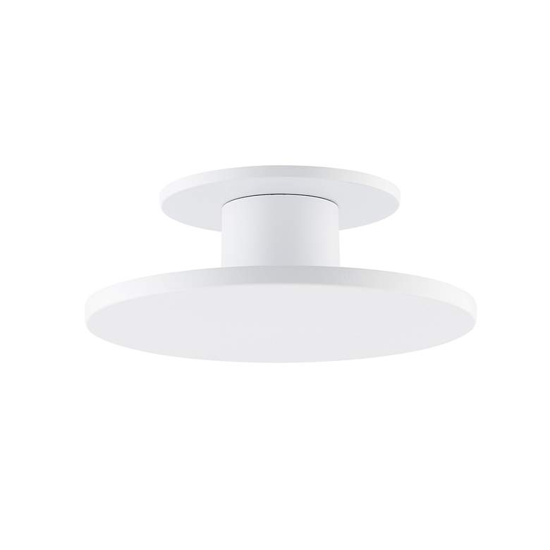 Image 2 Twist-N-Lite 2.88"H x 8"W 1-Light Semi-Flush Mount in White more views