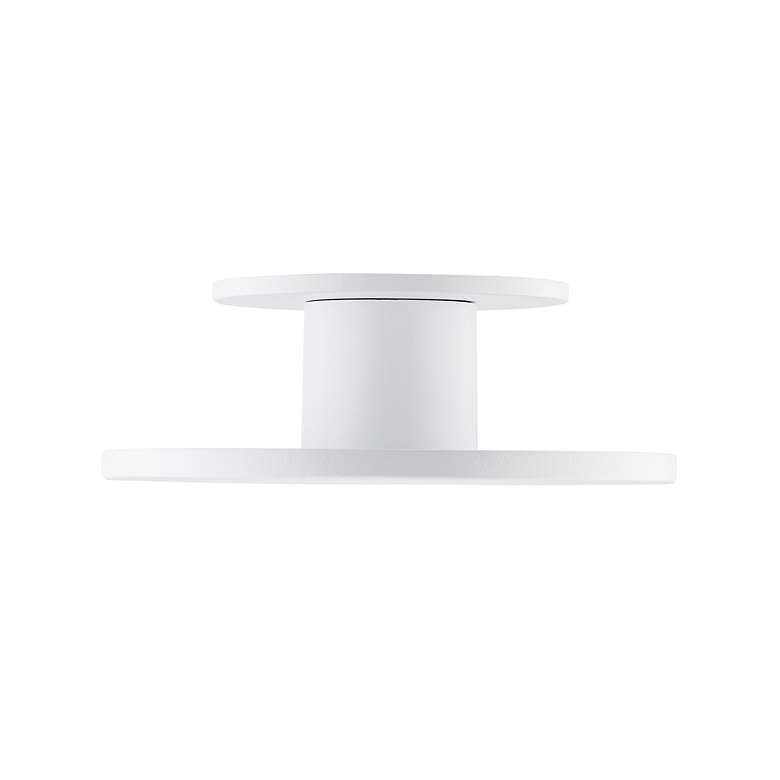 Image 3 Twist-N-Lite 2.88"H x 8"W 1-Light Semi-Flush Mount in White more views