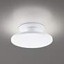4_Twist-N-Lite 2.88"H x 8"W 1-Light Semi-Flush Mount in White more views