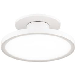 Twist-N-Lite 2.88"H x 8"W 1-Light Semi-Flush Mount in White
