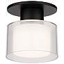 1_Twist-N-Lite 5"H x 5"W 1-Light Semi-Flush Mount in Black