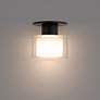 3_Twist-N-Lite 5"H x 5"W 1-Light Semi-Flush Mount in Black more views