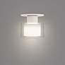 3_Twist-N-Lite 5"H x 5"W 1-Light Semi-Flush Mount in White more views