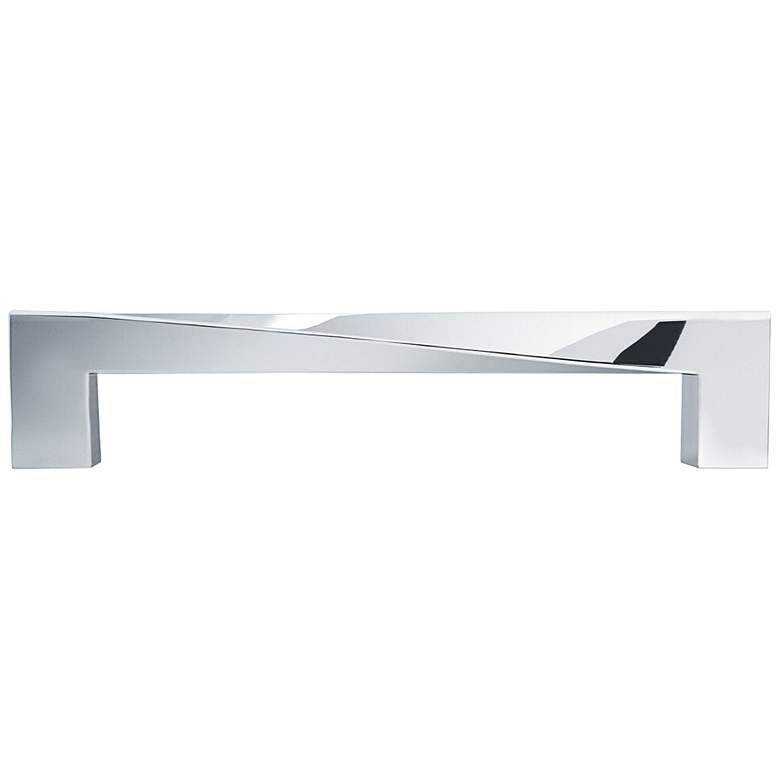 Image 1 Twist Polished Chrome Metal 5 1/2" Wide Cabinet Pull