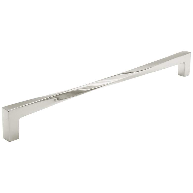 Image 1 Twist Polished Nickel Metal 12 3/4" Wide Appliance Pull