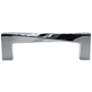Twist Polished Nickel Metal 4 1/4" Wide Cabinet Pull