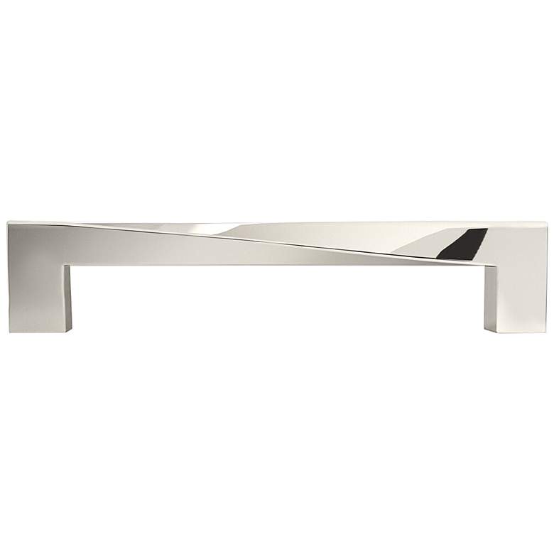 Image 1 Twist Polished Nickel Metal 5 1/2" Wide Cabinet Pull