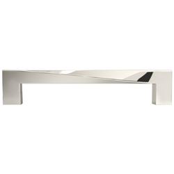 Twist Polished Nickel Metal 5 1/2" Wide Cabinet Pull