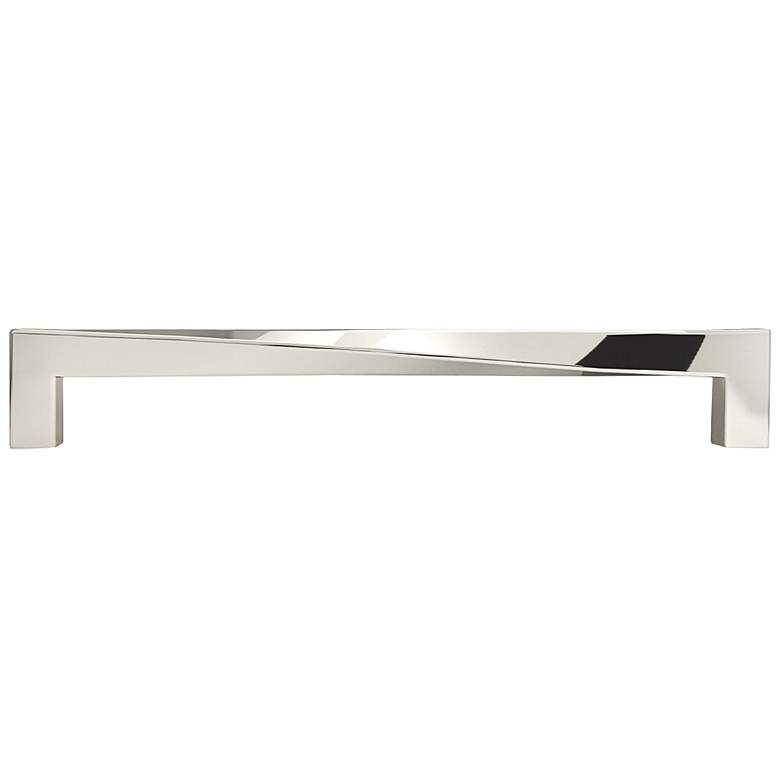 Image 1 Twist Polished Nickel Metal 8 1/2" Wide Cabinet Pull